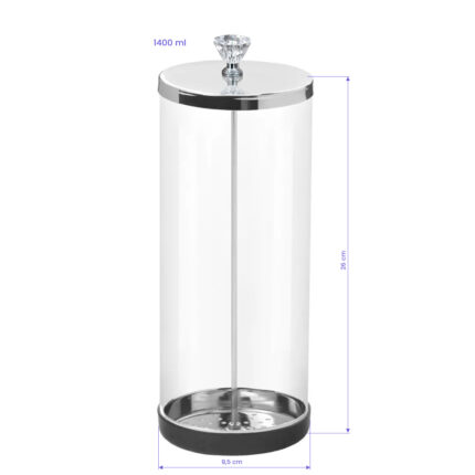 Glasbehälter für instrumentendesinfektion 1400ml
