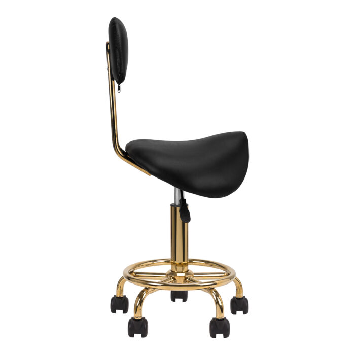 Kosmetikhocker 6001-G gold schwarz zweite Kategorie – Bild 1
