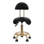 Kosmetikhocker 6001-G gold schwarz zweite Kategorie – Bild 2