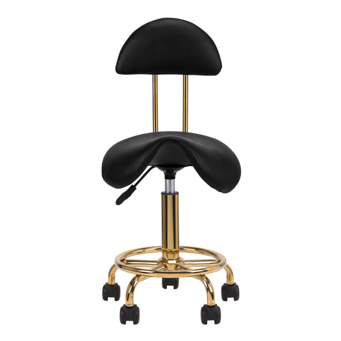 Kosmetikhocker 6001-G gold schwarz zweite Kategorie – Bild 2