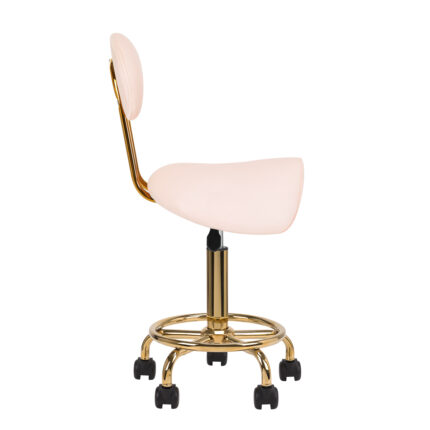 Kosmetikhocker 6001-G gold – pink zweite Kategorie