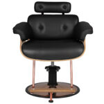 Gabbiano friseurstuhl florenz schwarz – Bild 9