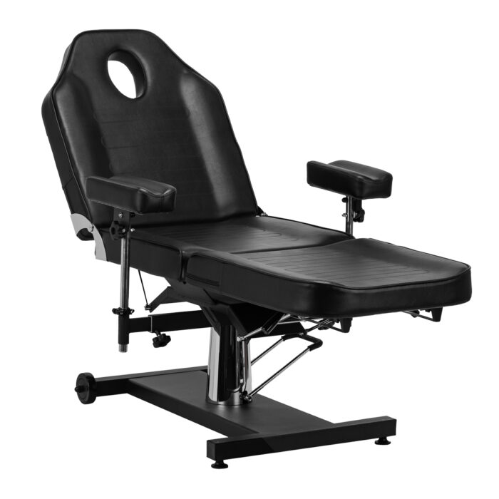 Hydraulischer Tattoo-Stuhl PRO INK 322F schwarz – Bild 2