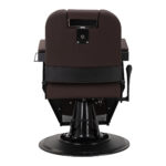 Gabbiano Bruno Brauner Barberstuhl mit schwarzem Gestell – Bild 2