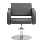 Gabbiano Friseurstuhl Sewilla Grau INOX-Basis