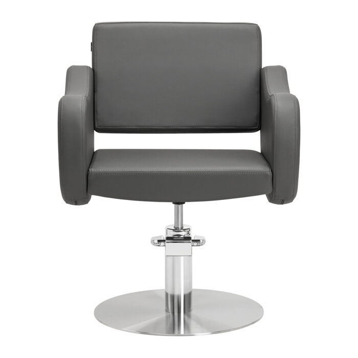 Gabbiano Friseurstuhl Sewilla Grau INOX-Basis – Bild 1