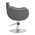 Gabbiano Friseurstuhl Sewilla Grau INOX-Basis – Bild 2
