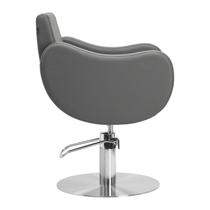Gabbiano Friseurstuhl Sewilla Grau INOX-Basis – Bild 2