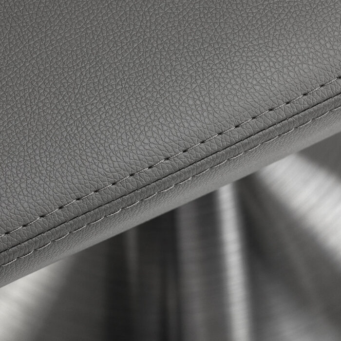 Gabbiano Friseurstuhl Sewilla Grau INOX-Basis – Bild 7