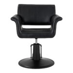 Gabbiano Friseurstuhl Lucca Schwarz