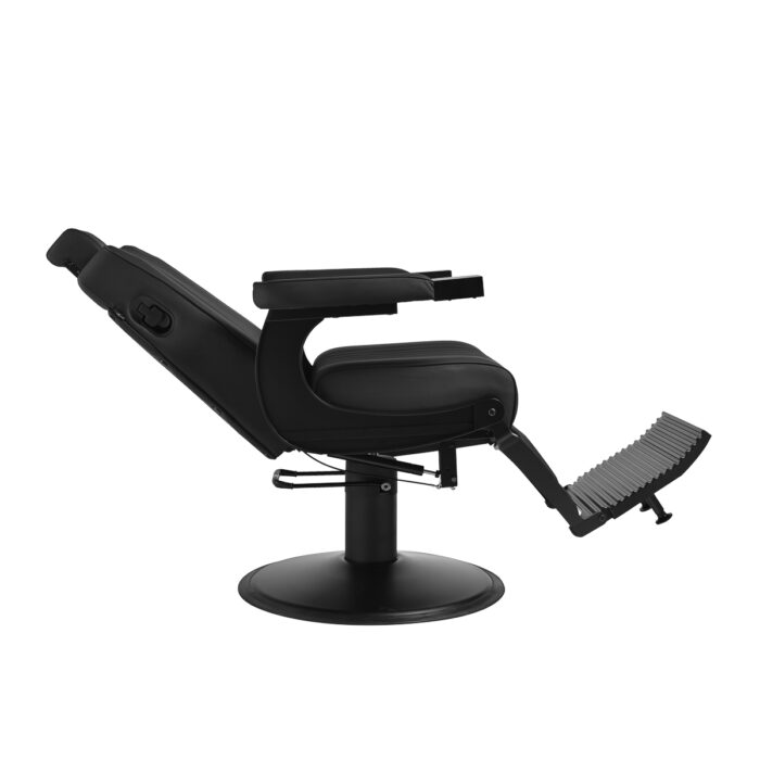 Gabbiano Levi Barber's Chair Schwarz mit schwarzem Gestell ohne Naht hinten – Bild 4