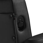 Gabbiano Levi Barber's Chair Schwarz mit schwarzem Gestell ohne Naht hinten – Bild 7