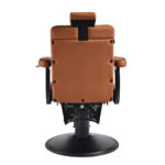 Gabbiano Levi Barber's Chair Braun mit schwarzem Gestell ohne Naht hinten – Bild 2
