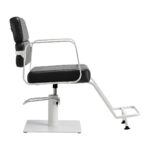 Gabbiano Friseurstuhl Porto Weiß Schwarz – Bild 9