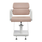 Gabbiano Friseurstuhl Porto Weiß Beige