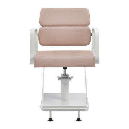 Gabbiano Friseurstuhl Porto Weiß Beige