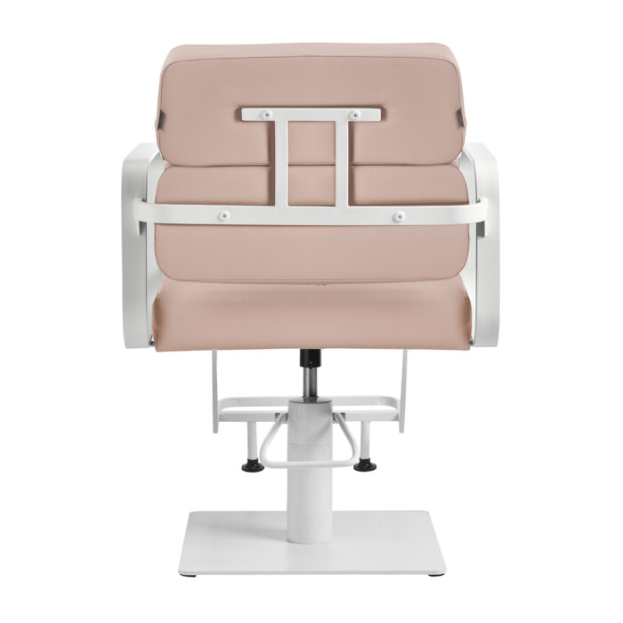 Gabbiano Friseurstuhl Porto Weiß Beige – Bild 8