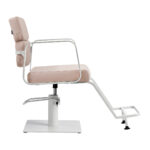 Gabbiano Friseurstuhl Porto Weiß Beige – Bild 9
