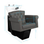 Gabbiano friseur-waschbecken berlin grau – Bild 4