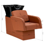 Gabbiano Friseurwaschbecke Elda Brown – Bild 7