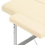 Klappbare Massageliege Aluminium BALANCE 2 Segmente Creme – Bild 5
