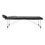 Klappbare Massageliege Aluminium BALANCE 2 Segmente schwarz