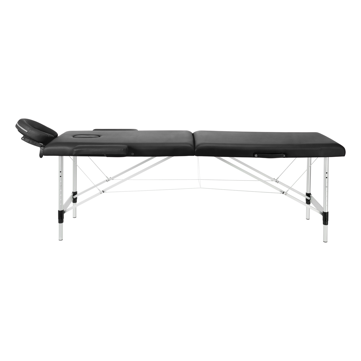 155271_02_2711 Klappbare Massageliege Aluminium BALANCE 2 Segmente schwarz – Bild 1