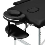 Klappbare Massageliege Aluminium BALANCE 2 Segmente schwarz – Bild 2