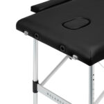 Klappbare Massageliege Aluminium BALANCE 2 Segmente schwarz – Bild 4