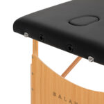 Klappbare Massageliege Holz BALANCE 2 Segmente Schwarz – Bild 3