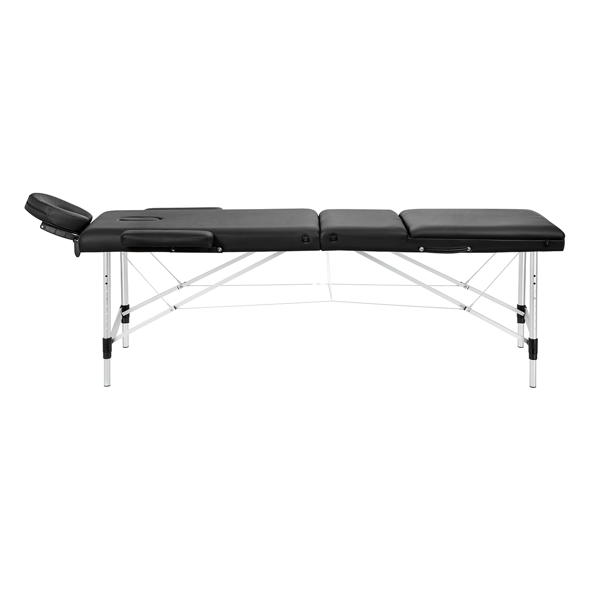 155275_02_2711 Klappbare Massageliege Aluminium BALANCE 3 Segmente Schwarz – Bild 1