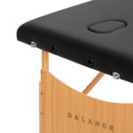 Klappbare Massageliege Holz BALANCE 3 Segmente Schwarz – Bild 4