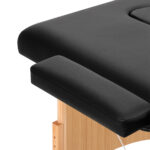 Klappbare Massageliege Holz BALANCE 3 Segmente Schwarz – Bild 5