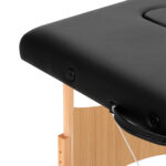 Klappbare Massageliege Holz BALANCE 3 Segmente Schwarz – Bild 6