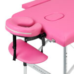 Klappbare Massageliege Aluminium BALANCE 2 Segmente Rosa – Bild 2