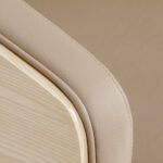 Gabbiano Friseurstuhl Wratislavia beige verchromter Sockel – Bild 4