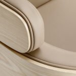 Gabbiano Friseurstuhl Wratislavia beige verchromter Sockel – Bild 7