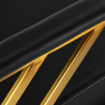 Gabbiano Friseurstuhl Genua gold schwarz – Bild 14