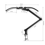 Glow-Maniküre-Behandlungslampe L05, die schwarz auf die Arbeitsplatte gebogen ist – Bild 6