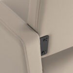 Gabbiano Friseurstuhl Vitoria Graubeige – Bild 4