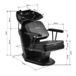 Gabbiano Friseurwaschplatz Madryt Schwarz – Bild 7