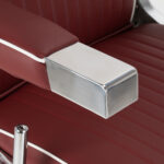 Gabbiano Friseurstuhl Visionerio rot Chromgestell – Bild 5