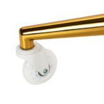 Gabbiano Friseurhocker D054G Gold-Weiß – Bild 4