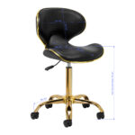 Gabbiano Kosmetikhocker Q-4599G Schwarz V2 – Bild 6