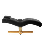 Behandlungsstuhl für Wimpern Sillon Corona schwarz mit goldenem Untergestell – Bild 2