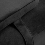 Behandlungsstuhl für Wimpern Sillon Corona schwarz mit goldenem Untergestell – Bild 5