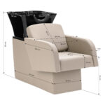 Gabbiano Friseurwaschbecke Elda grau-beige – Bild 14