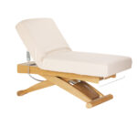 SPA-Liege Sillon Siesta cremefarben mit hellbraunem Untergestell – Bild 2