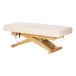 SPA-Liege Sillon Siesta cremefarben mit hellbraunem Untergestell – Bild 3