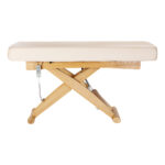 SPA-Liege Sillon Siesta cremefarben mit hellbraunem Untergestell – Bild 5